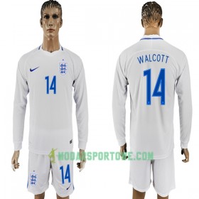 Koszulka Anglia Valcott 14 Mistrzostwa Świata 2018 Domowe Stroje Piłkarskie Długi Rękaw